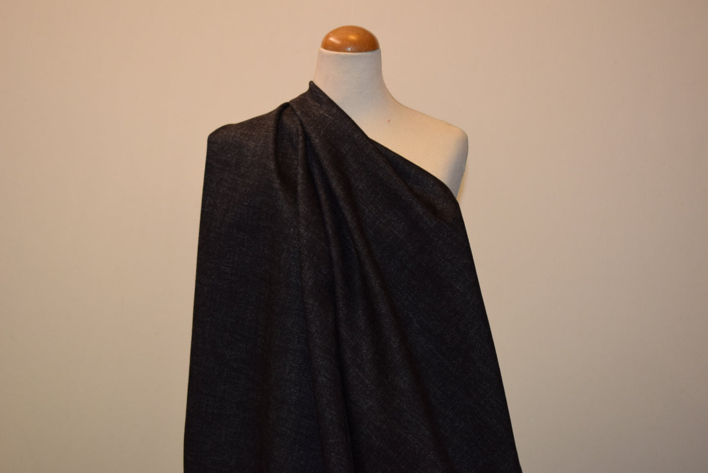 'Polished' Ponte Marl - Bitter Chocolate