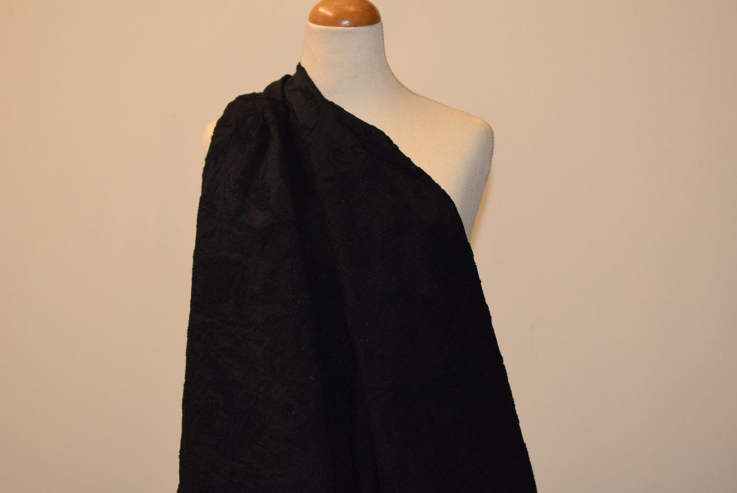 Black 'Embroidery' Jacquard