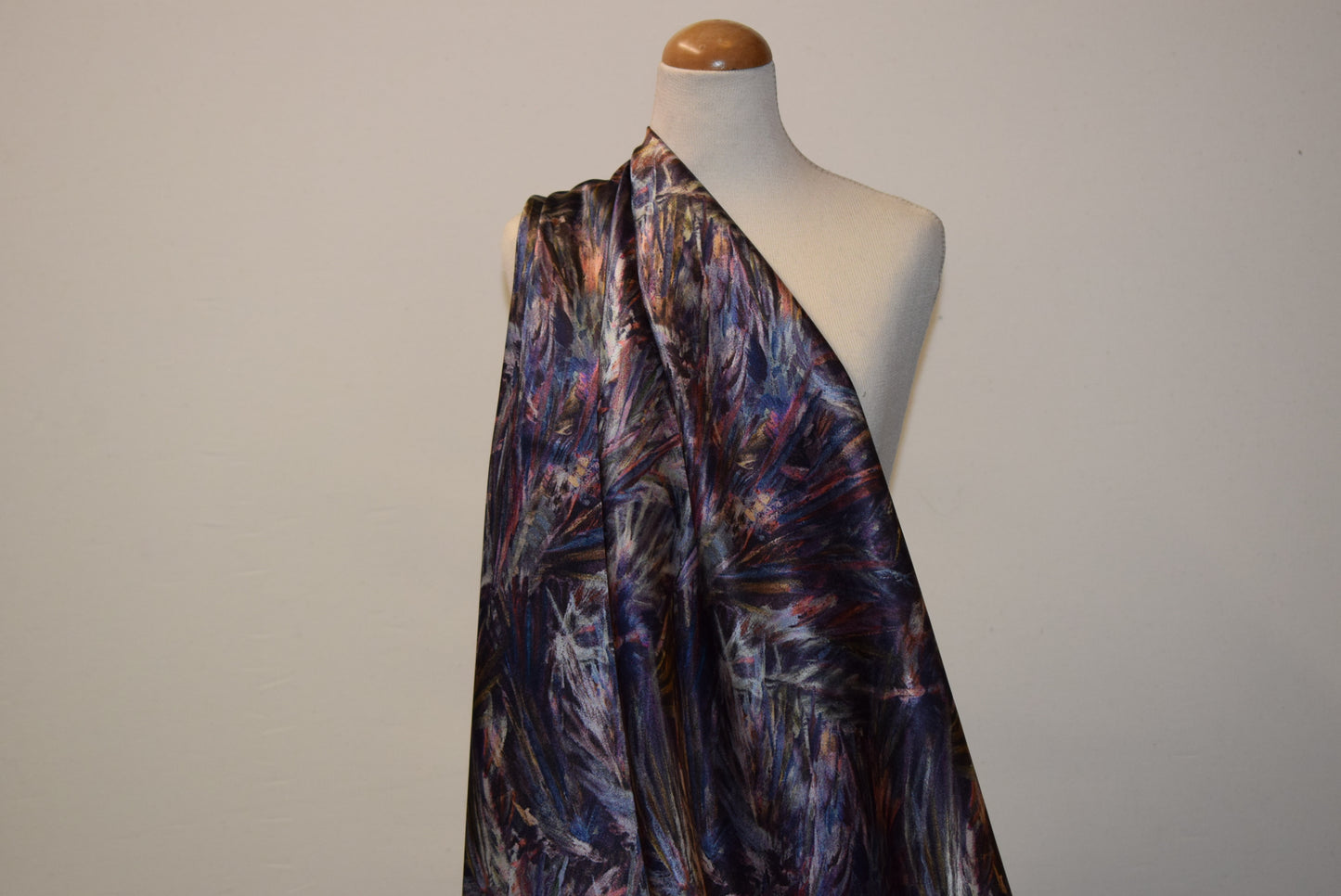 'Fireworks' Silk Satin