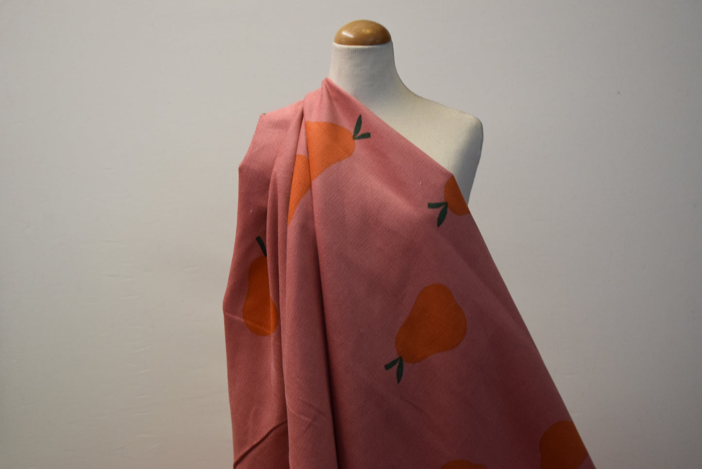 Pears on Blush Needlecord