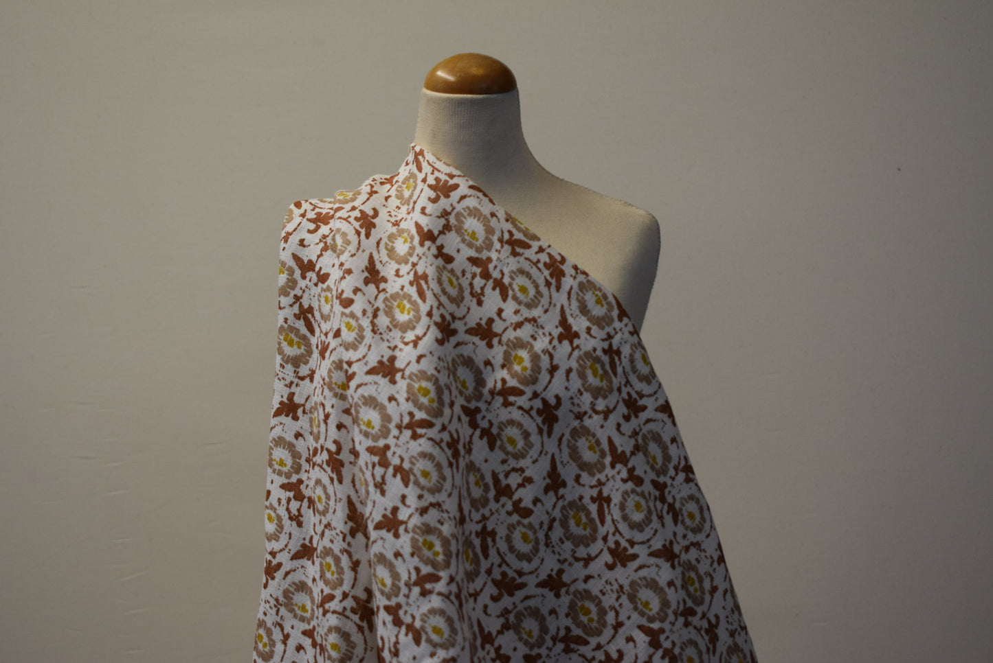 'Hiedi' Linen Print - Stone