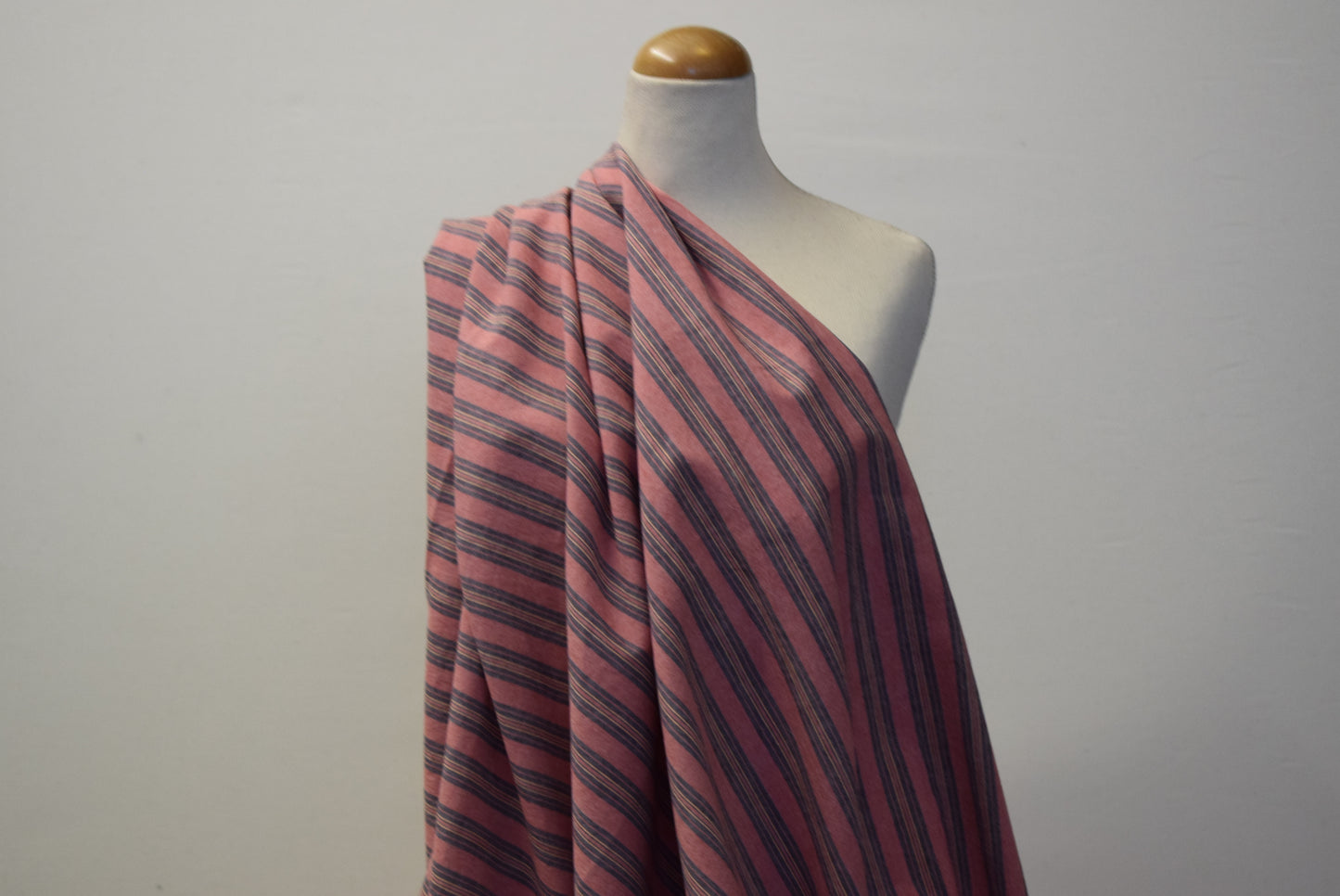 Strawberry Stripe Chambray