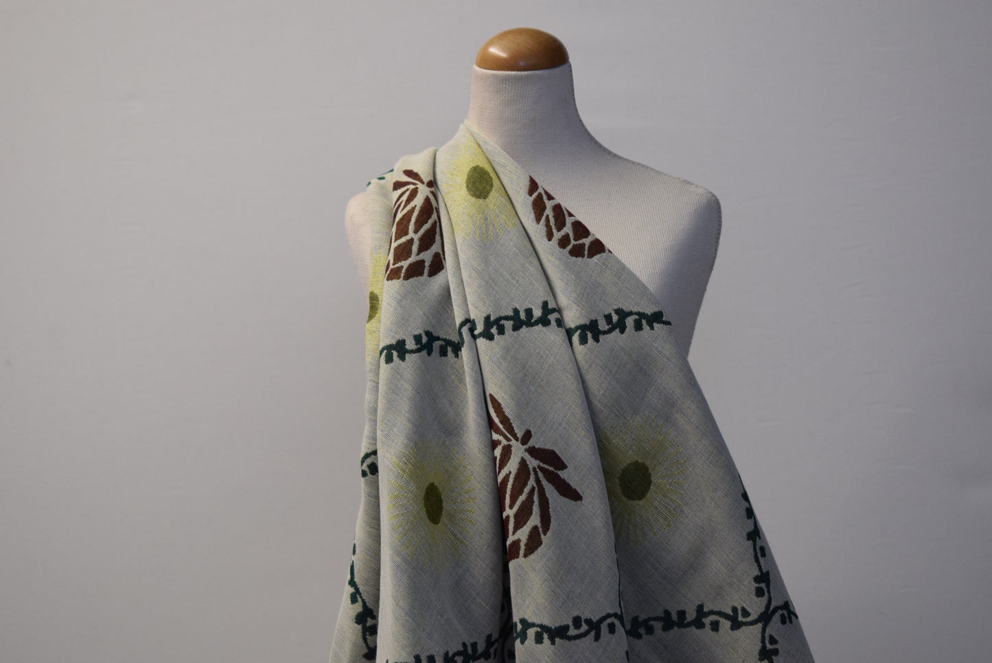 'Cone & Trellis' Guaze Doublecloth