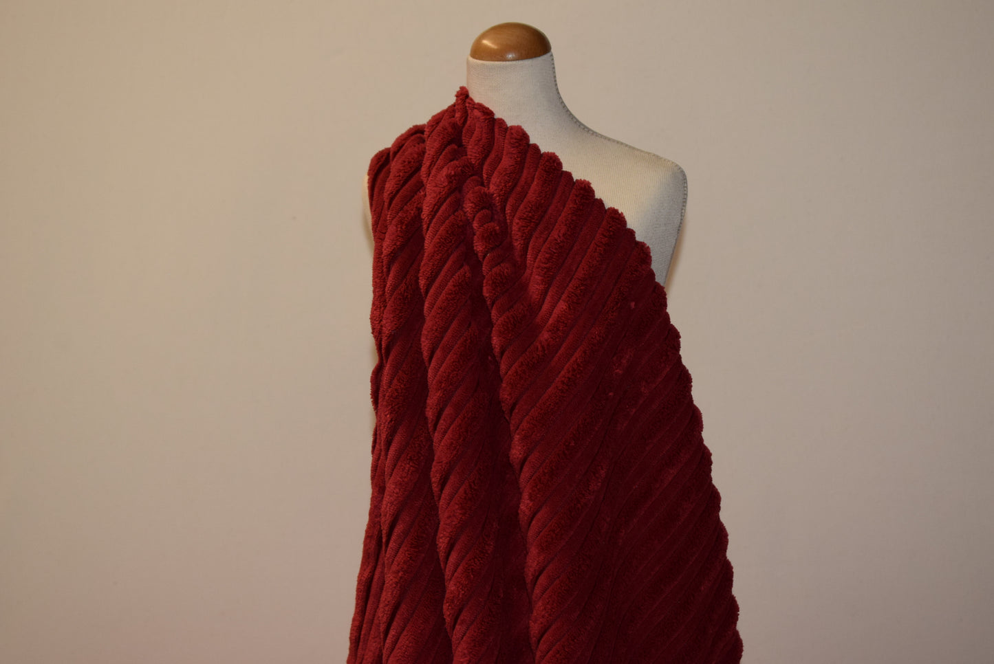 Corded Velvet 'Thick Rib' - Wine