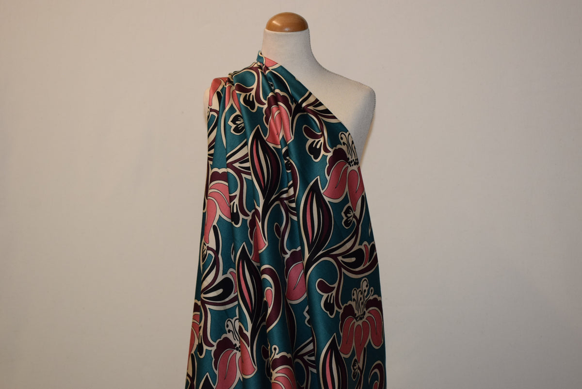 'Opulence' Teal & Coral