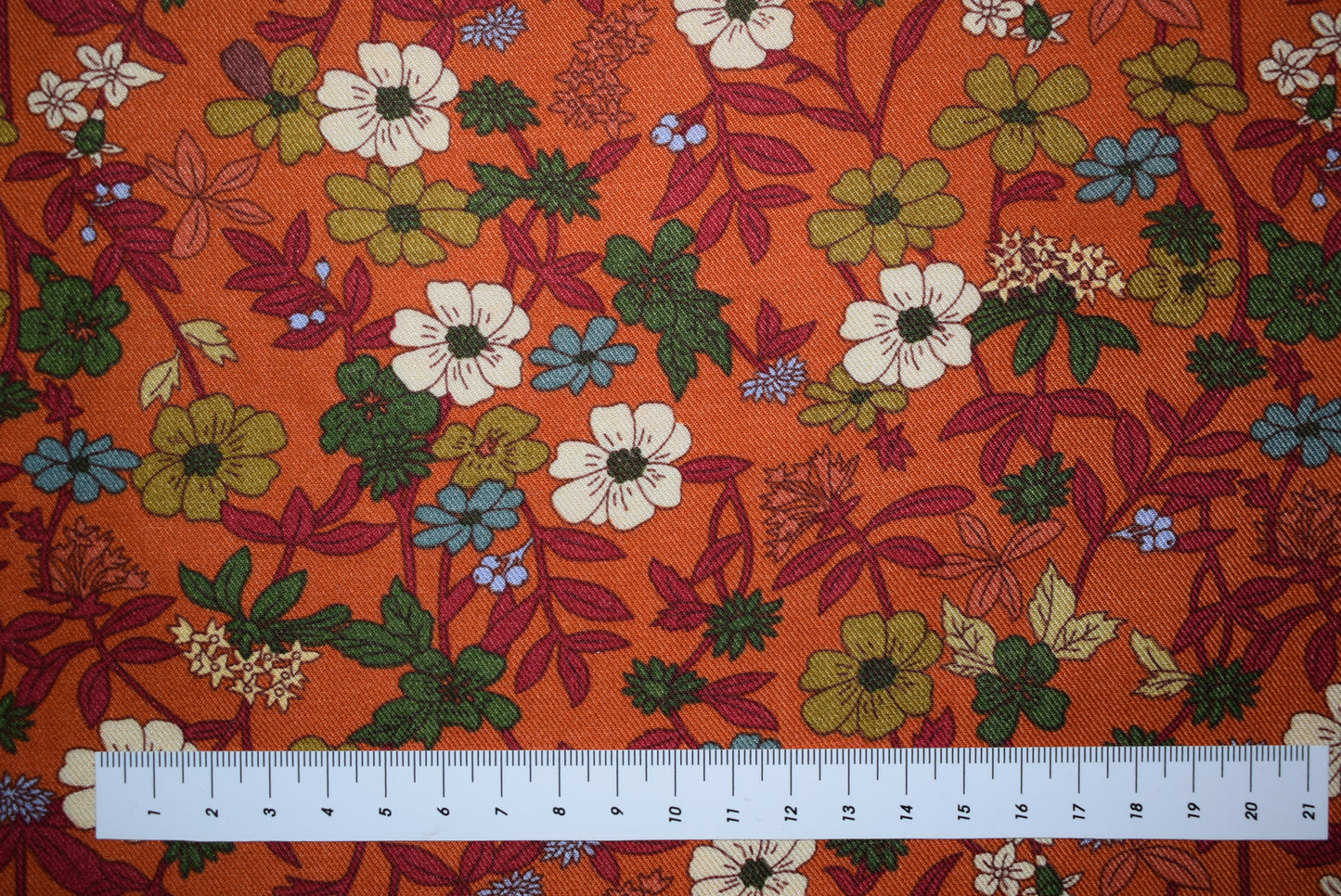 'Autumn Blooms' Twill