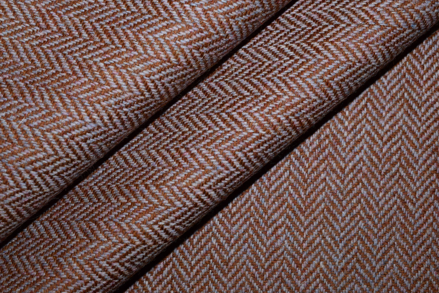 Herringbone Tweed - Heather/Bronze