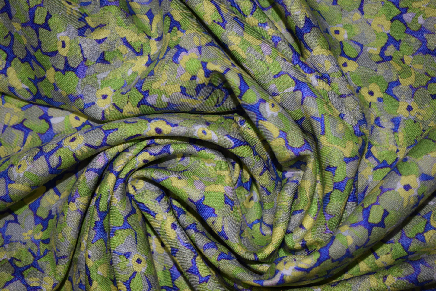 'June' Twill Print - Green