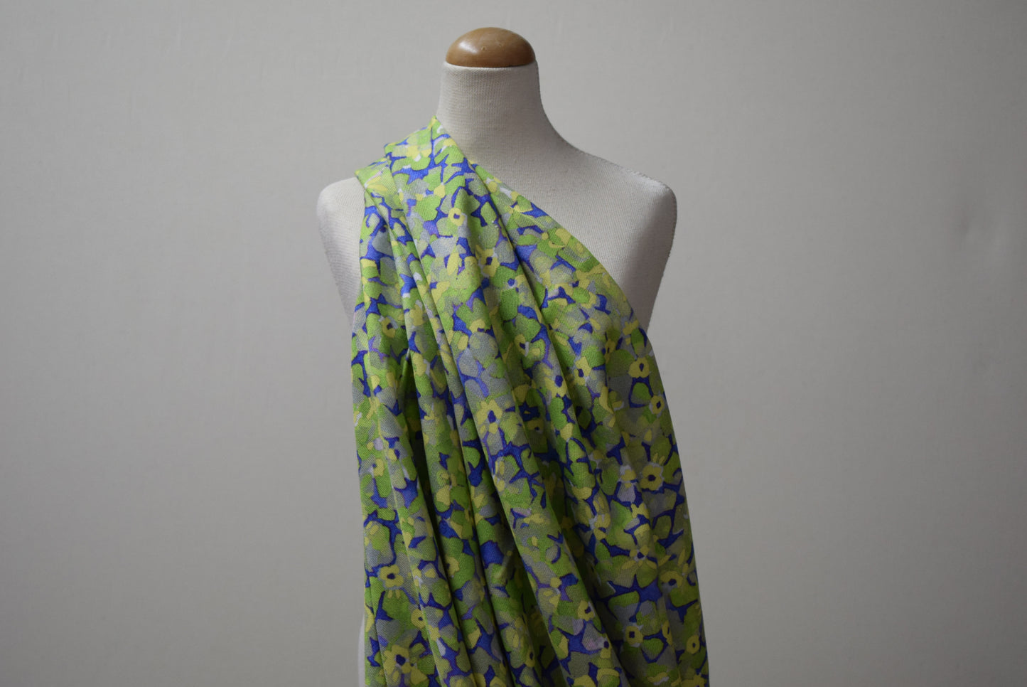 'June' Twill Print - Green