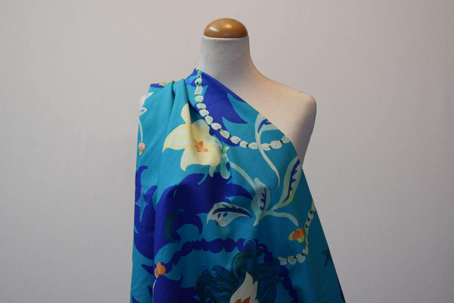 'Reflections' Poplin - Turquoise