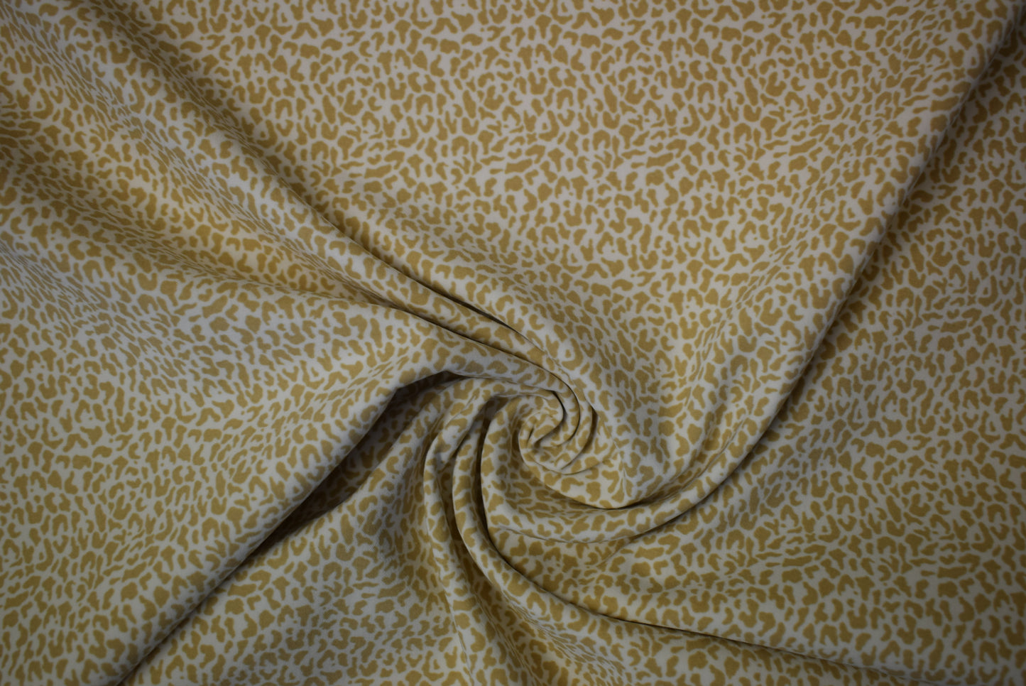 'Sand Leopard' Printed Stretch Sateen