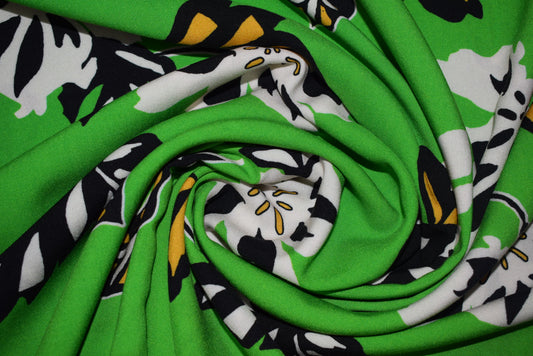 Abstract Floral - Lime