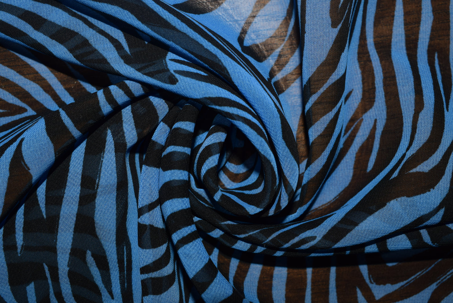 'Tiger Blue' Chiffon