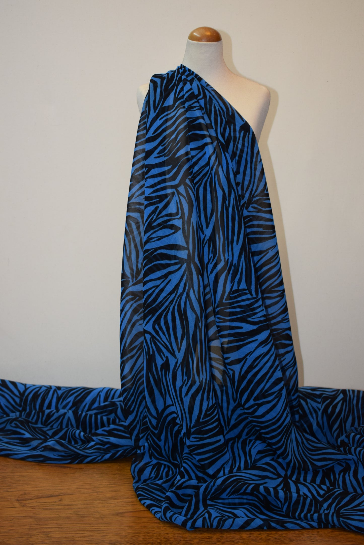'Tiger Blue' Chiffon