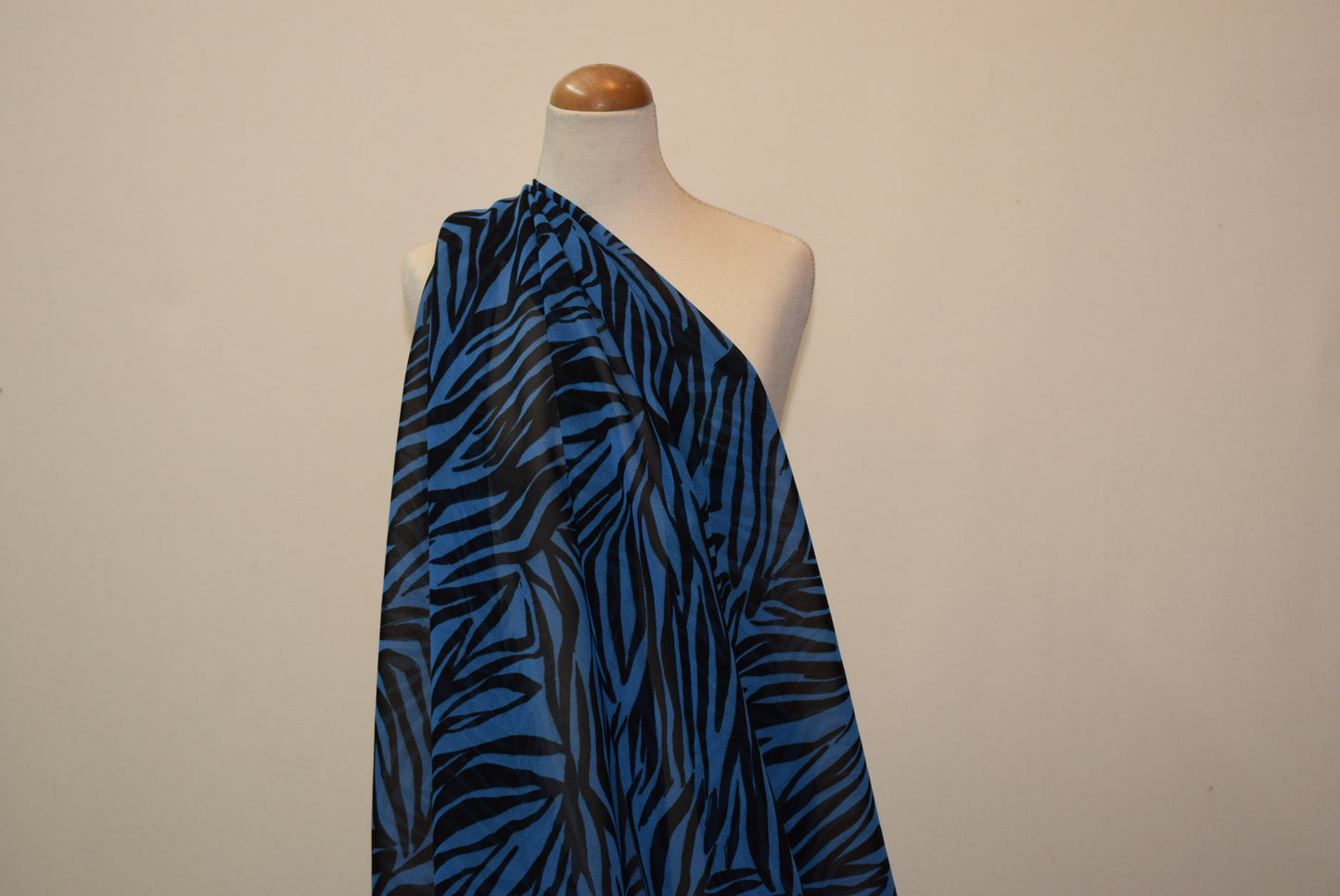 'Tiger Blue' Chiffon