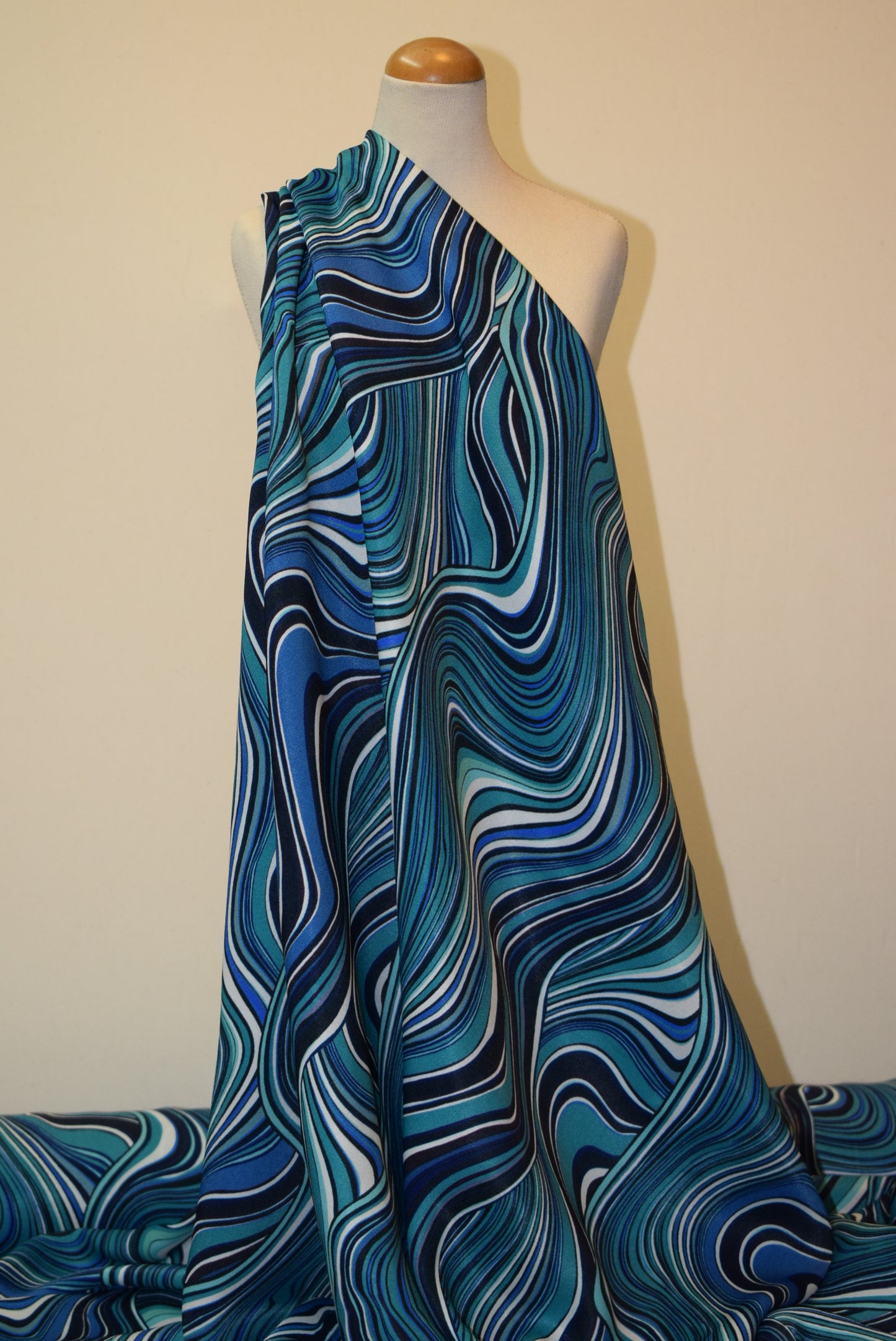 'Flow' Satin Print
