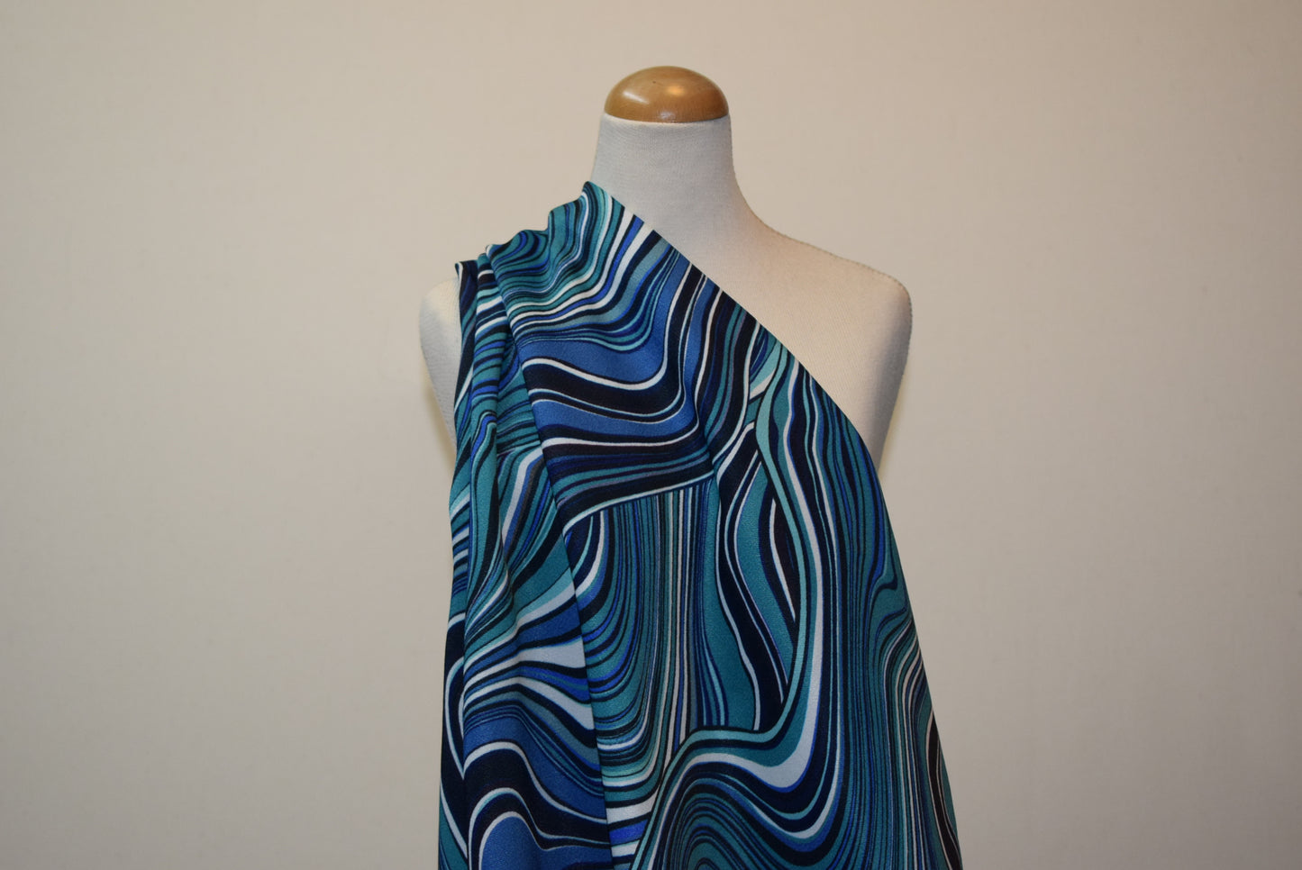 'Flow' Satin Print