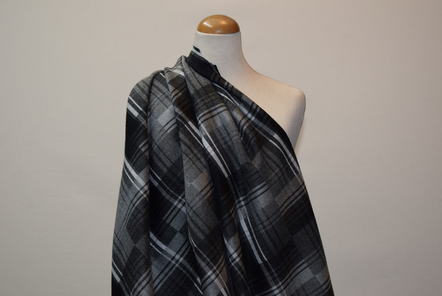 Offset Check Stretch Suiting