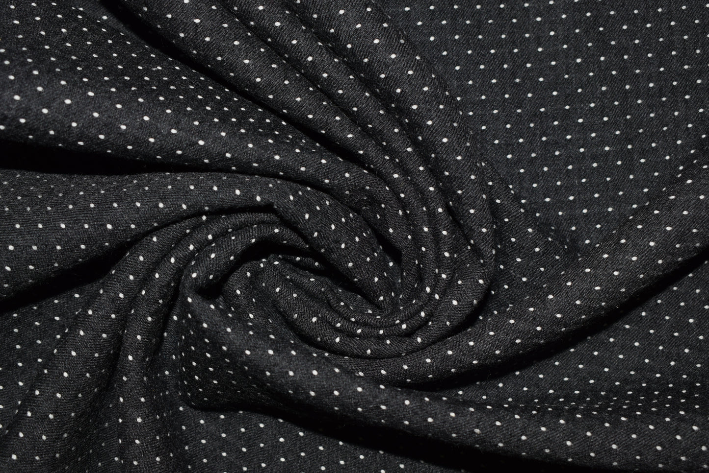 Grey Crinkle Woven Dot