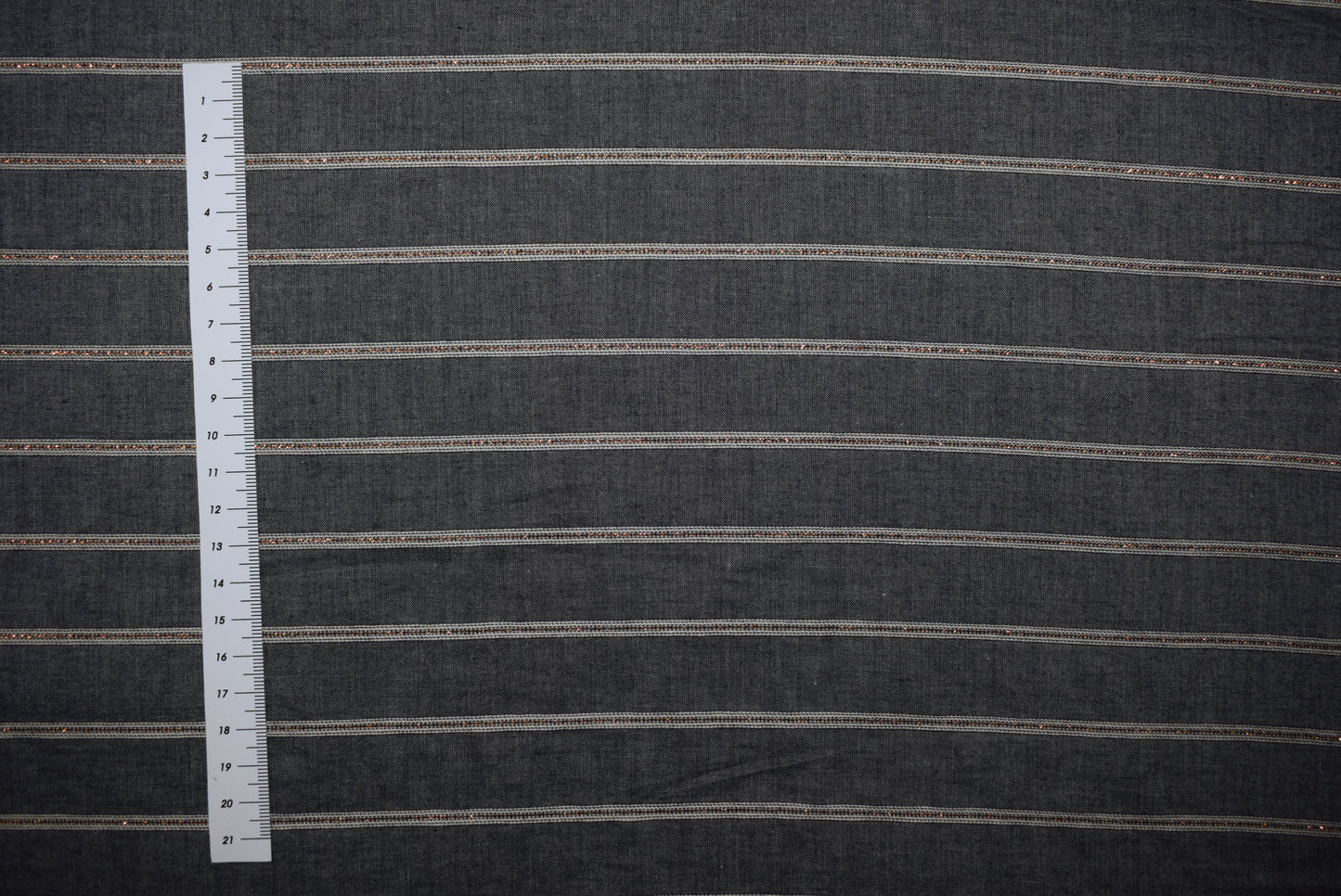 Lurex Stripe Chambray Type