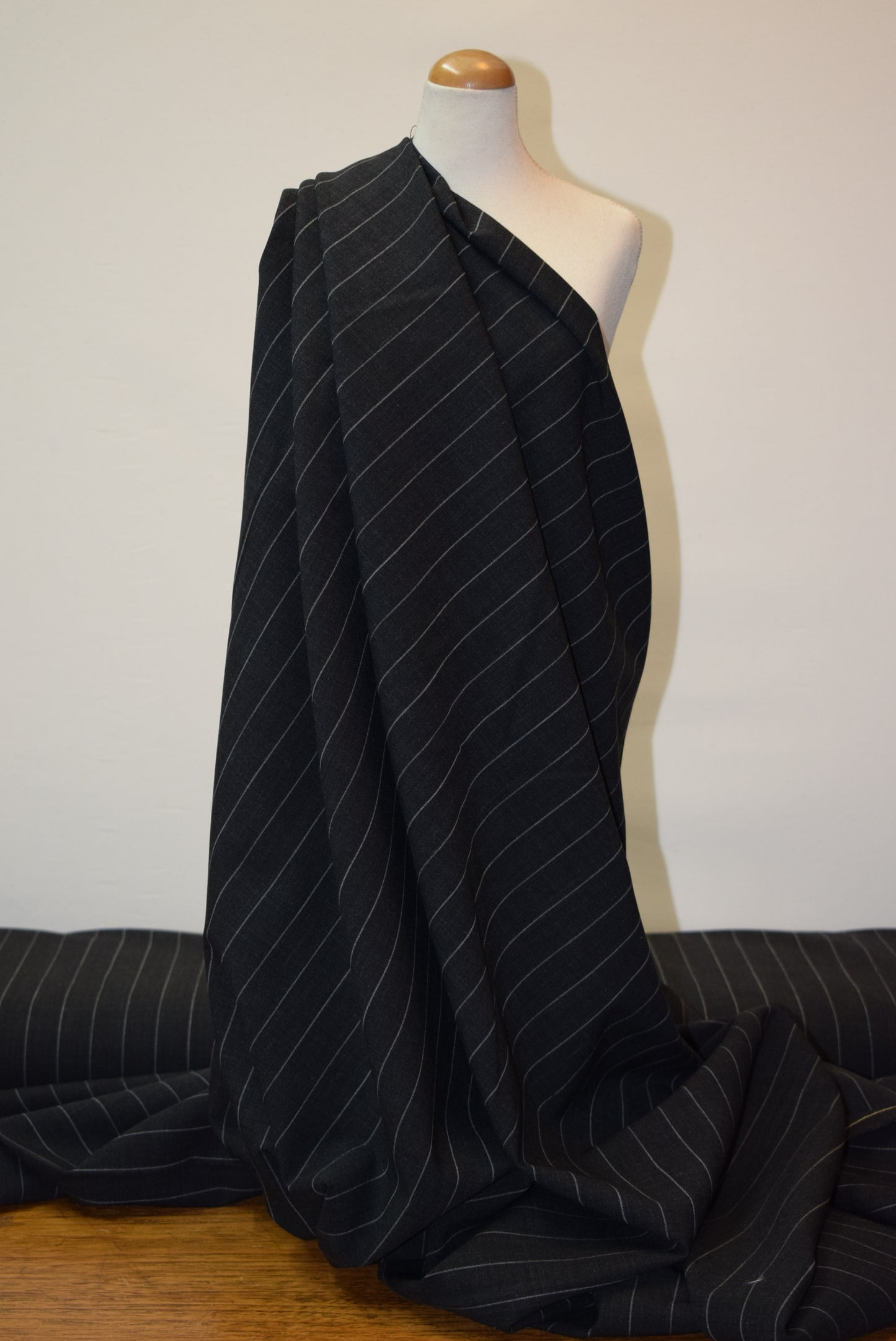 Charcoal Pinstripe Suiting