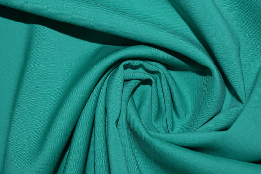 Parrot Green Stretch Panama Suiting