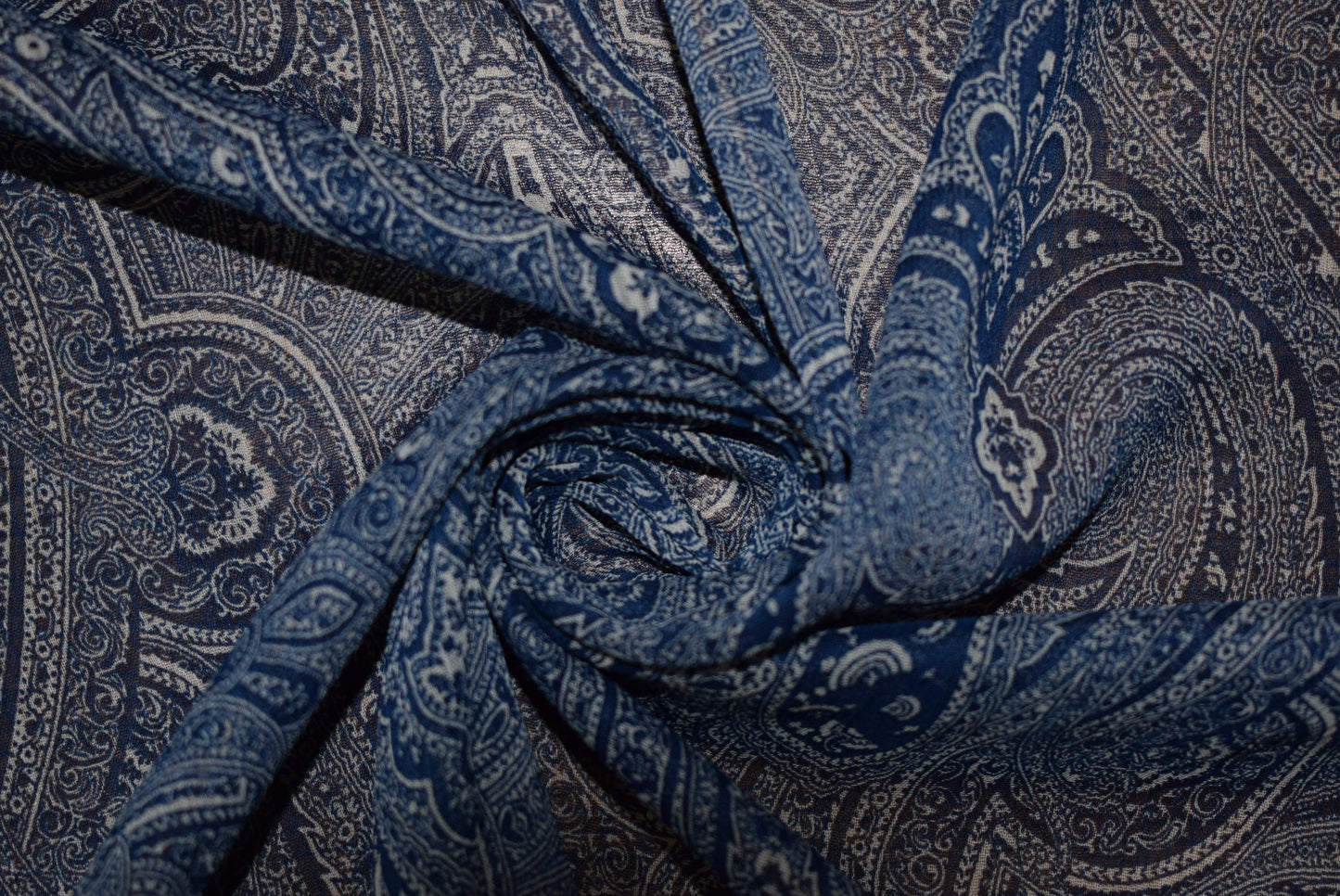 Paisley Georgette - Blue