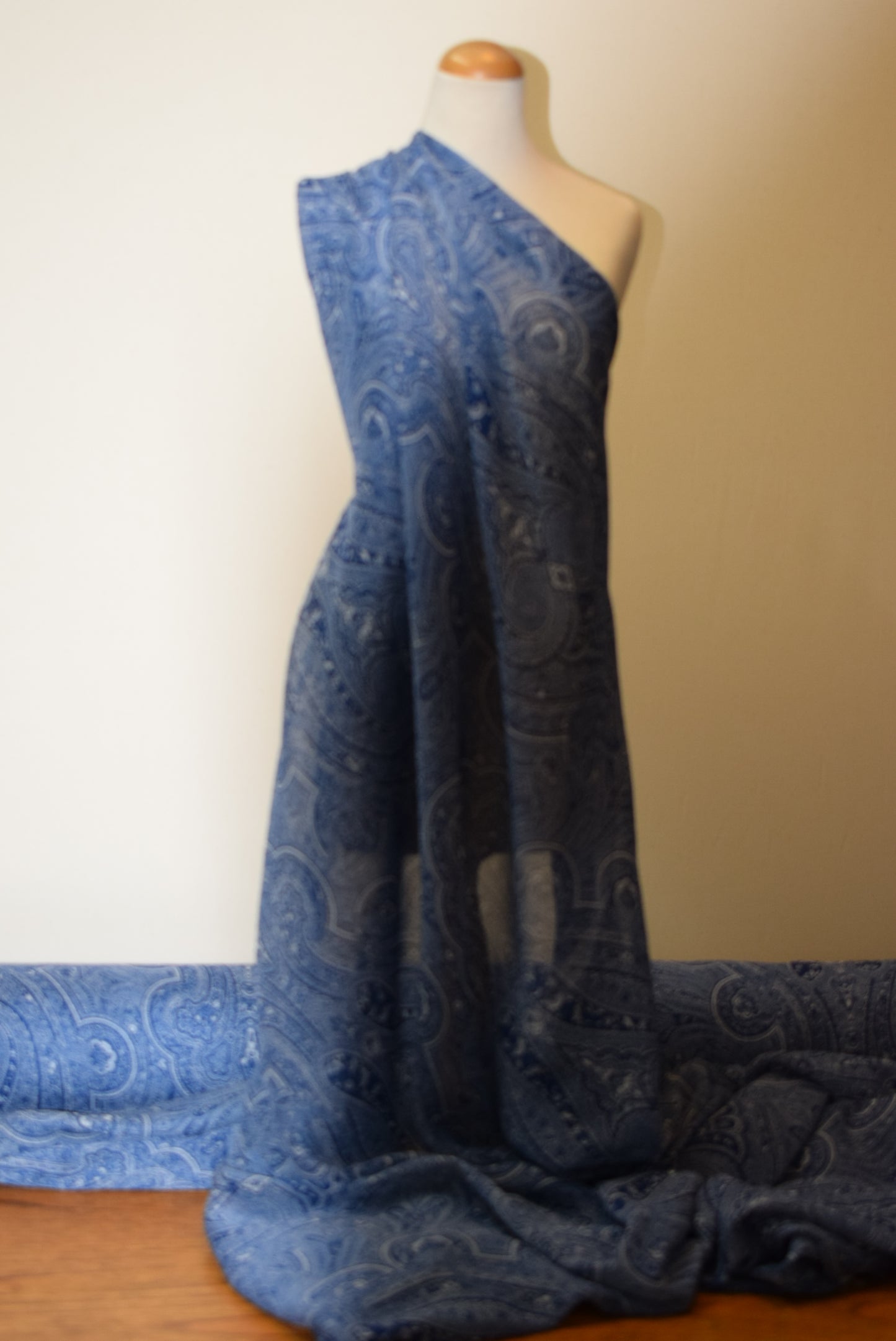 Paisley Georgette - Blue