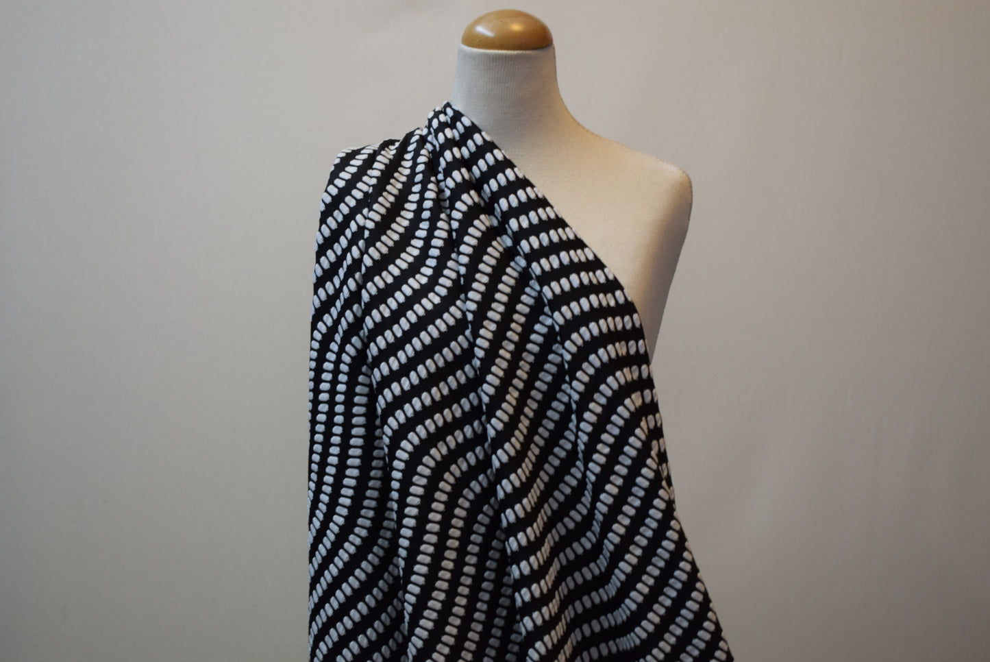 Wavy Dot Jacquard Jersey