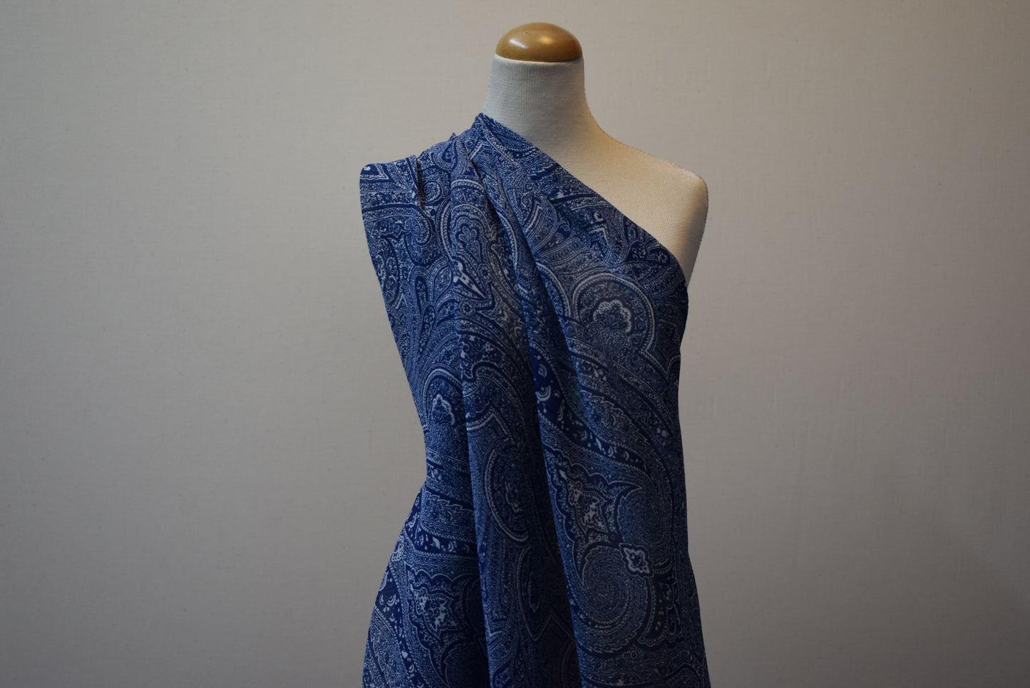 Paisley Georgette - Blue