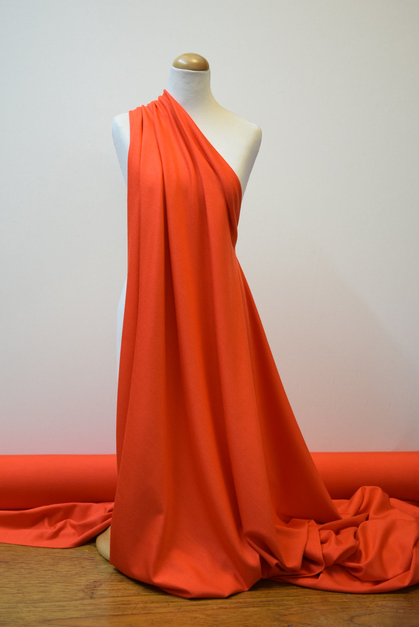 Silky Jersey - Flame Red