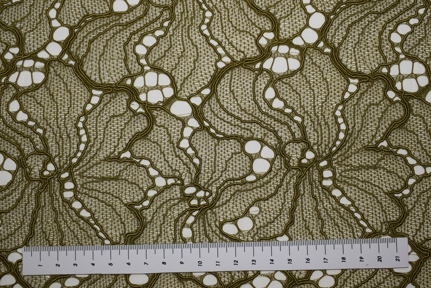 Chartreuse Corded Lace