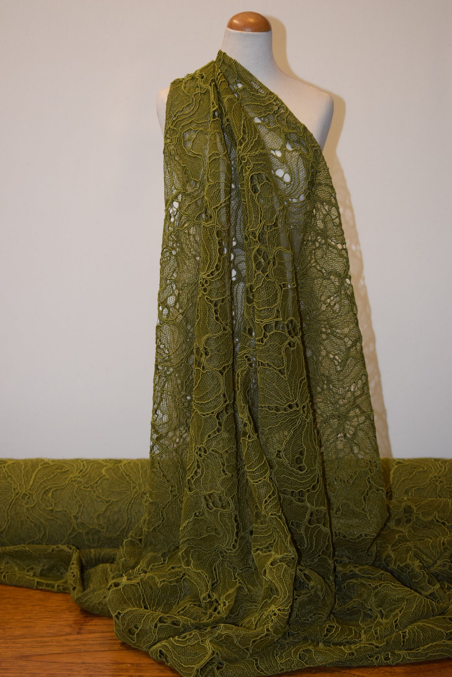 Chartreuse Corded Lace