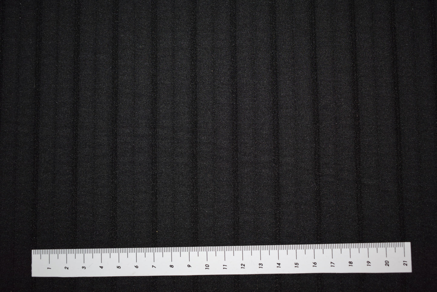 Black 'Bumper' Rib Knit