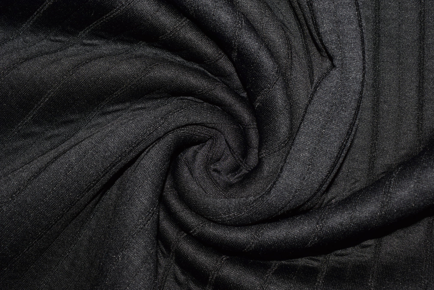 Black 'Bumper' Rib Knit