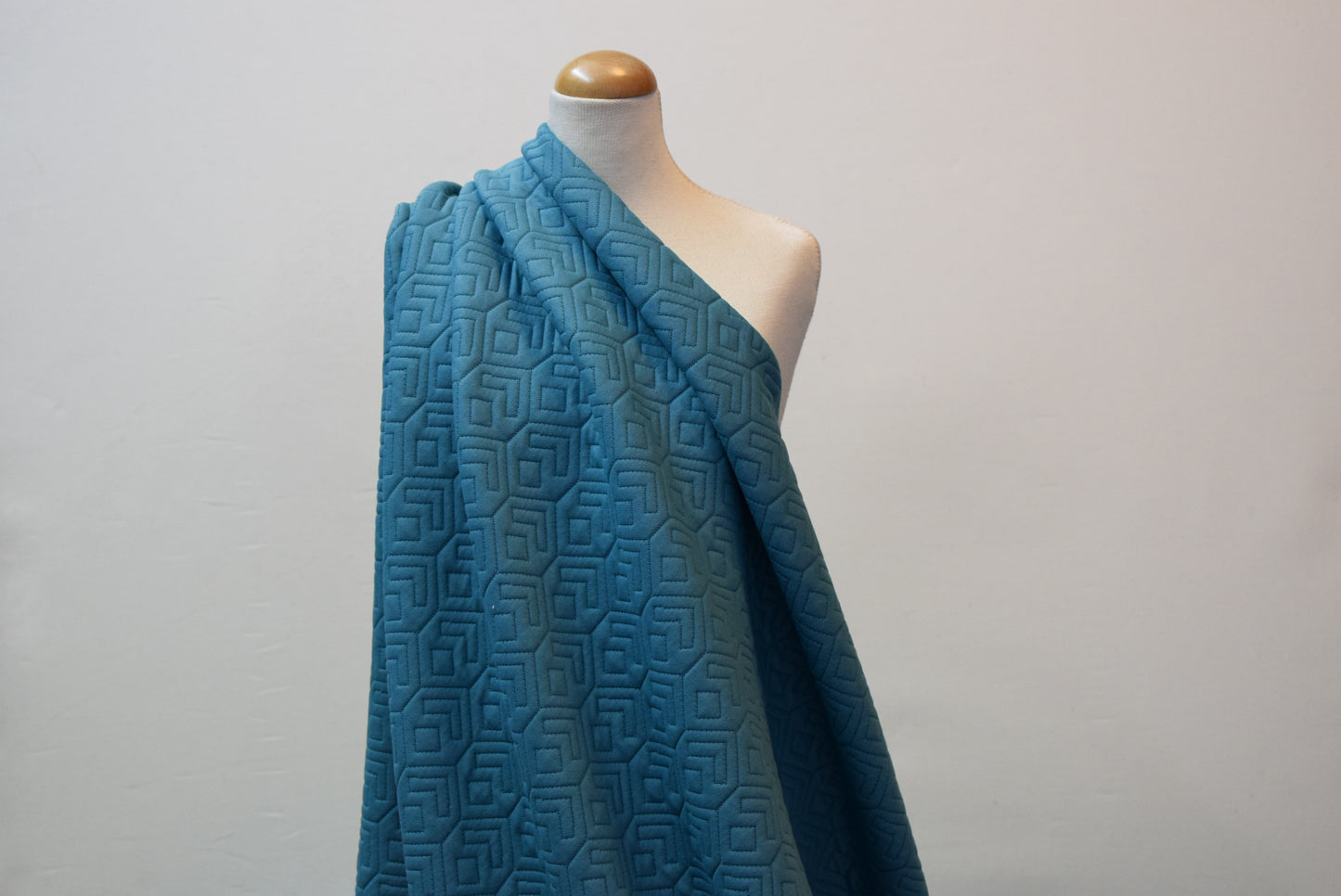 Aqua 'Mock Quilt Jersey