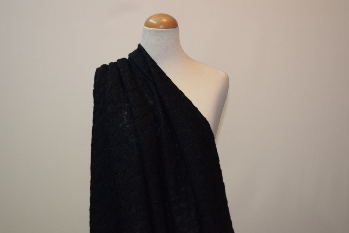 Black Cloqué Jersey