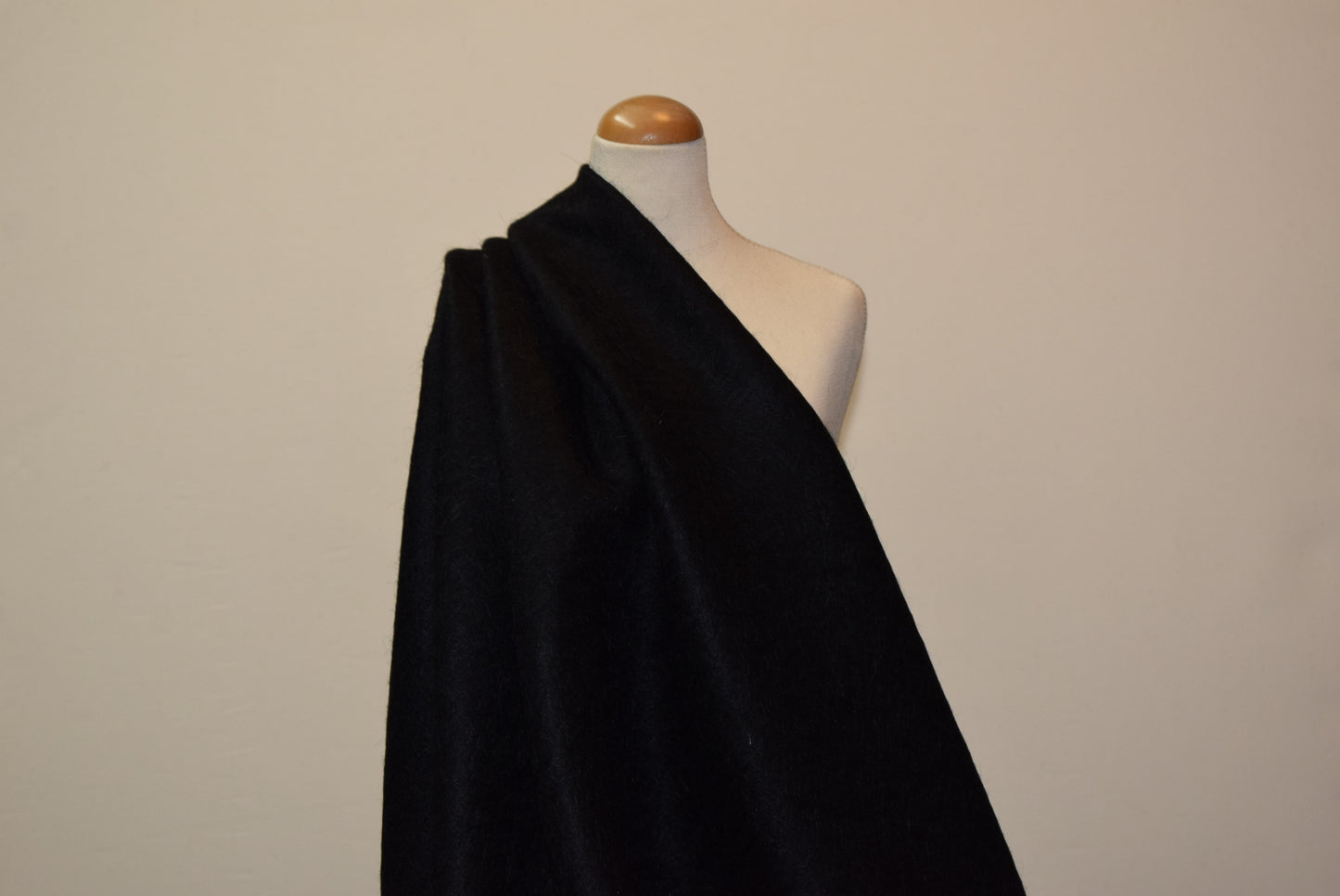 Black Felted Mohair Mix