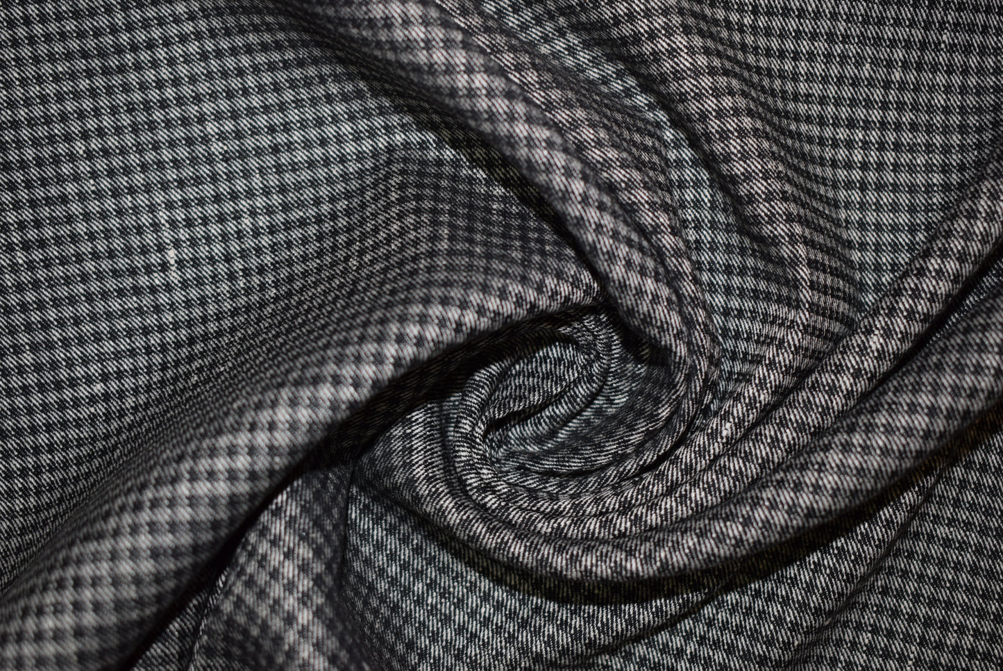 Grey Check L/C Suiting With Stretch