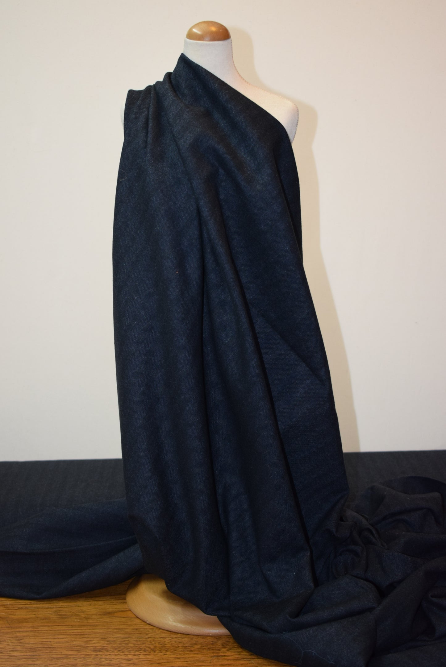 Grey/Blue Herringbone