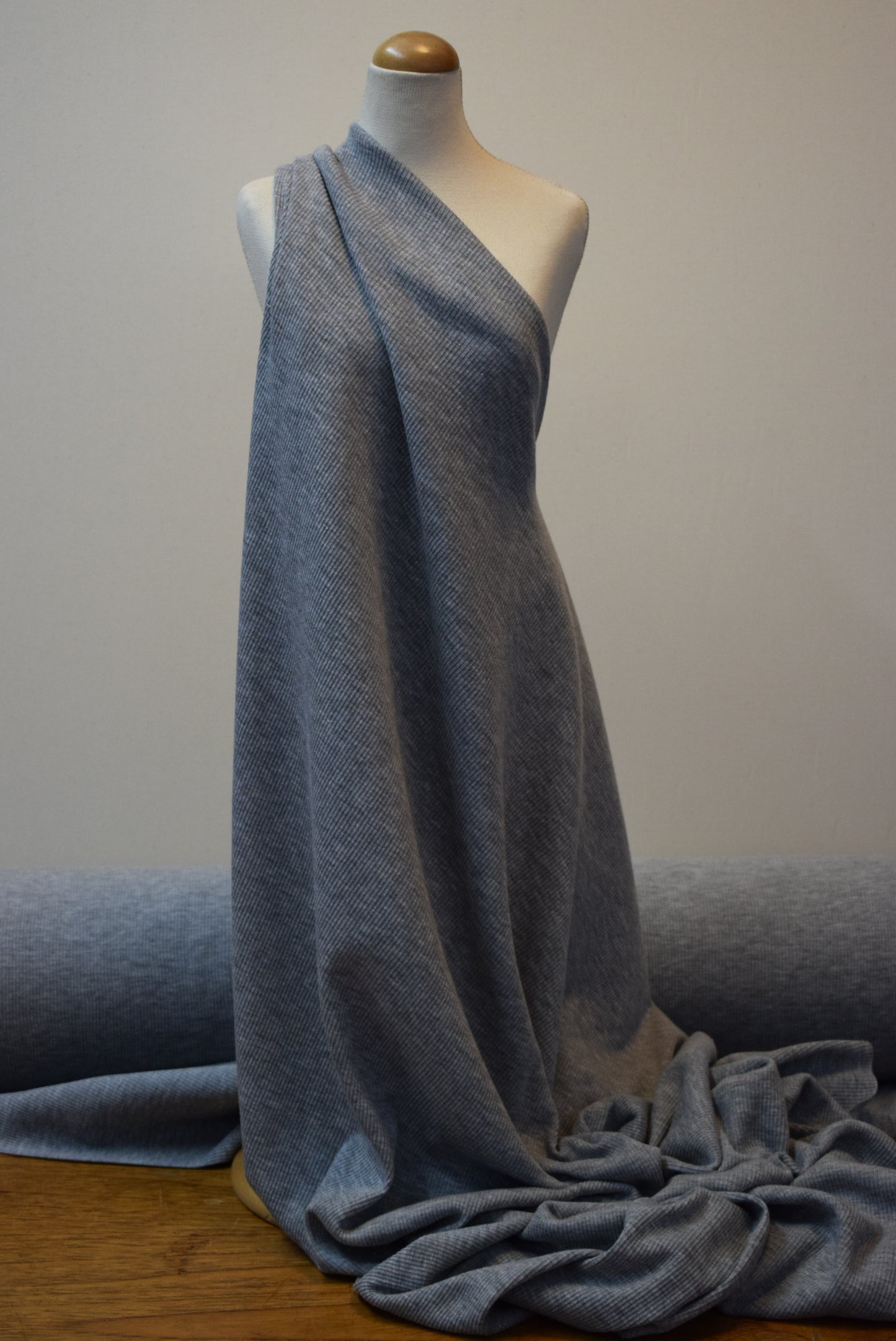 Marl Grey Rib Jersey