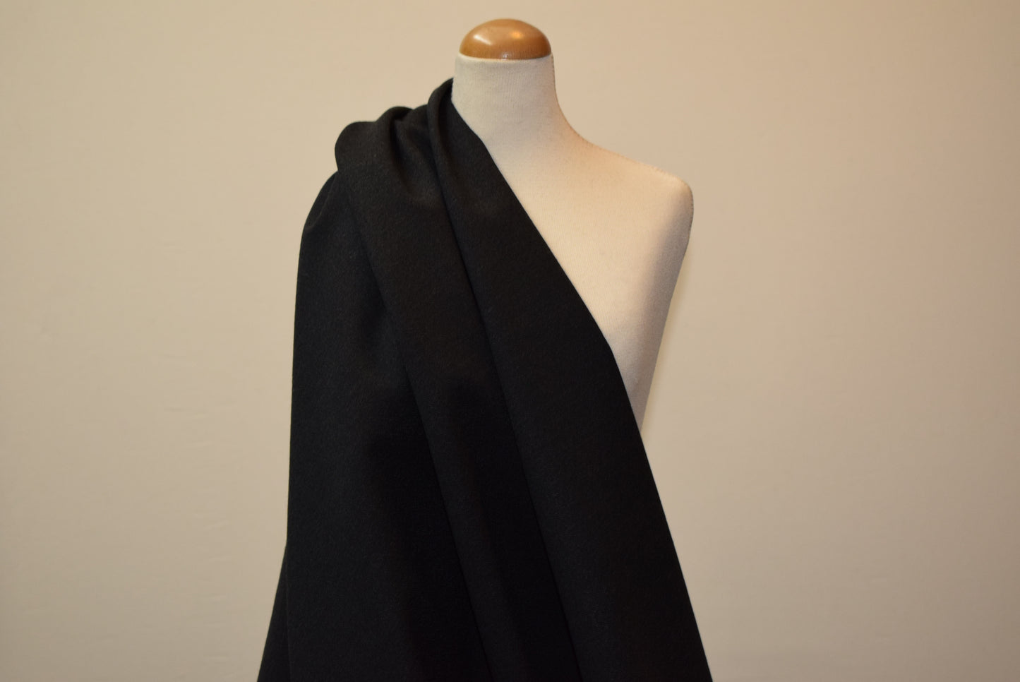 Charcoal Milled Crepe Suiting