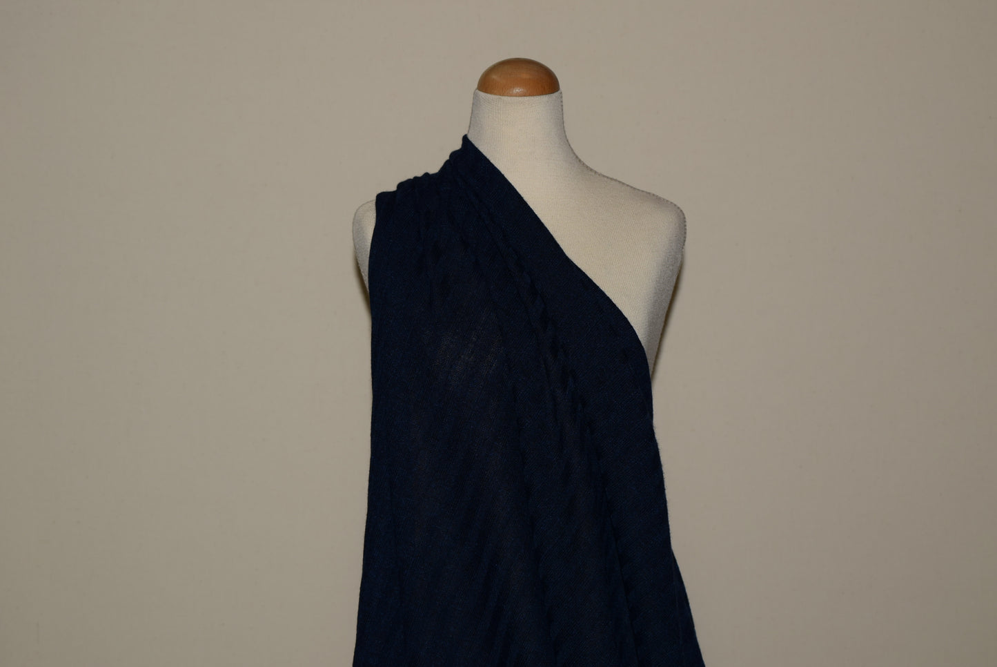 Navy Cationic Rib Jersey