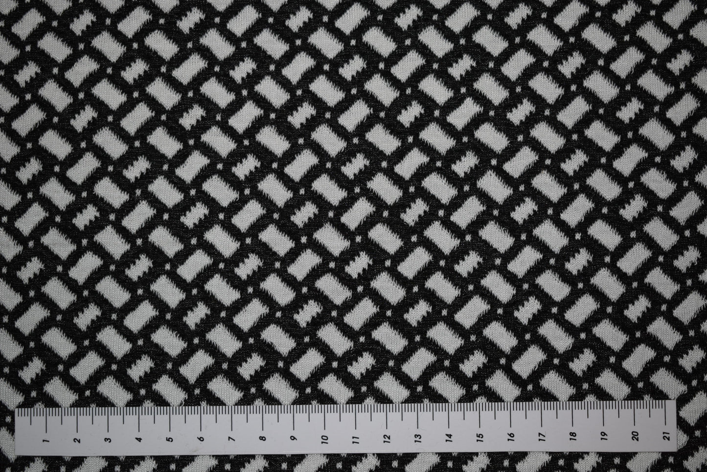 Black/White Basketweave Jersey