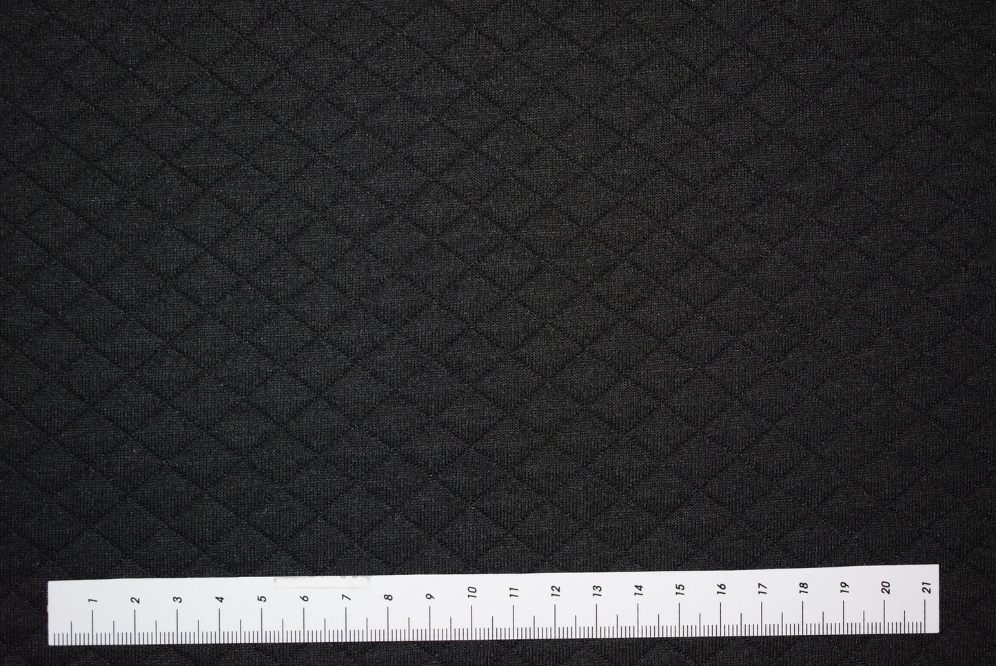 Quilt Effect Jersey - Black