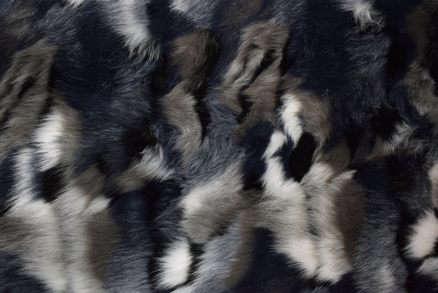 Luxury Faux Fur - Blue/Grey/ White/Black