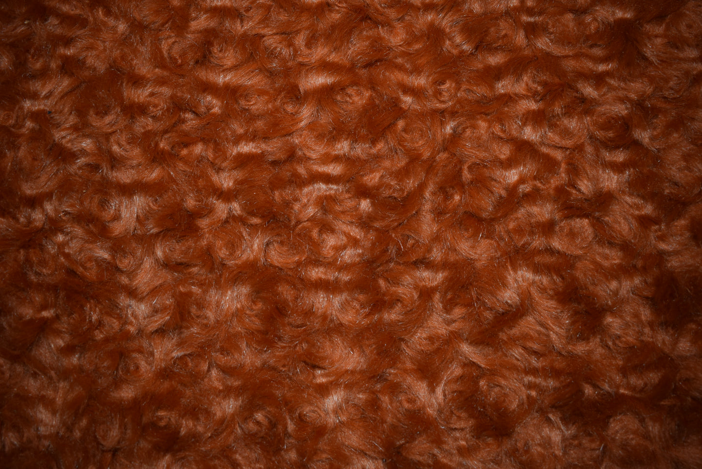 Curly Faux Fur - Rust