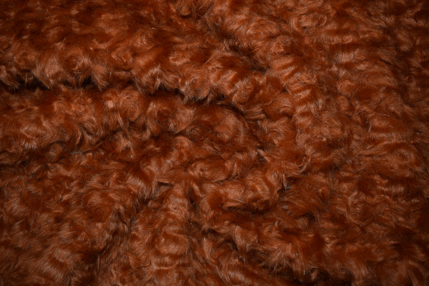 Curly Faux Fur - Rust