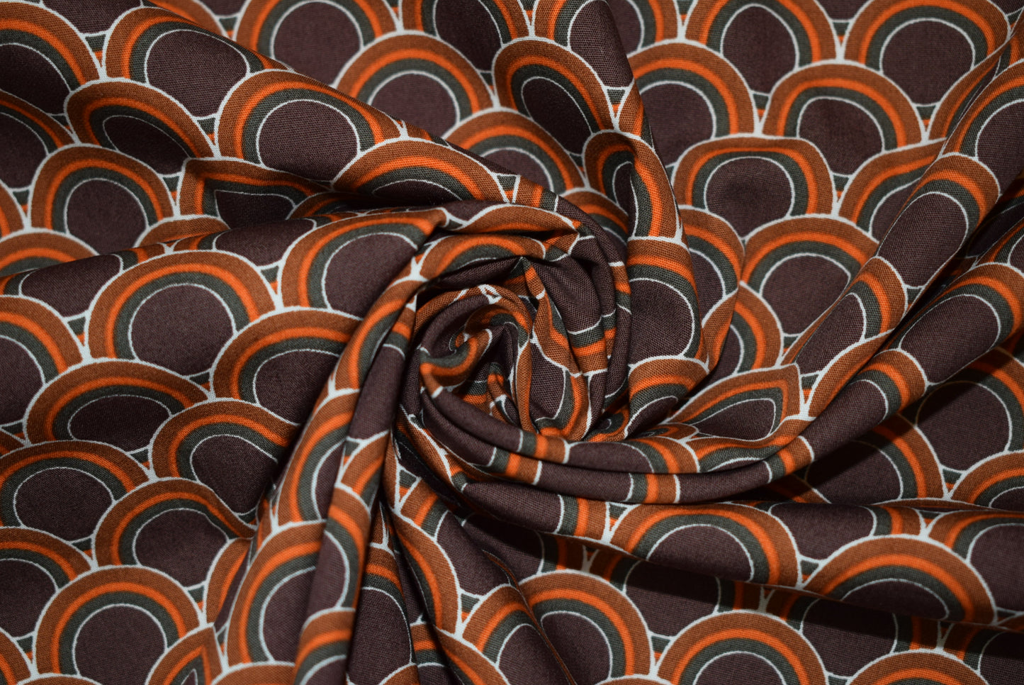 Retro Ring Print - Brown