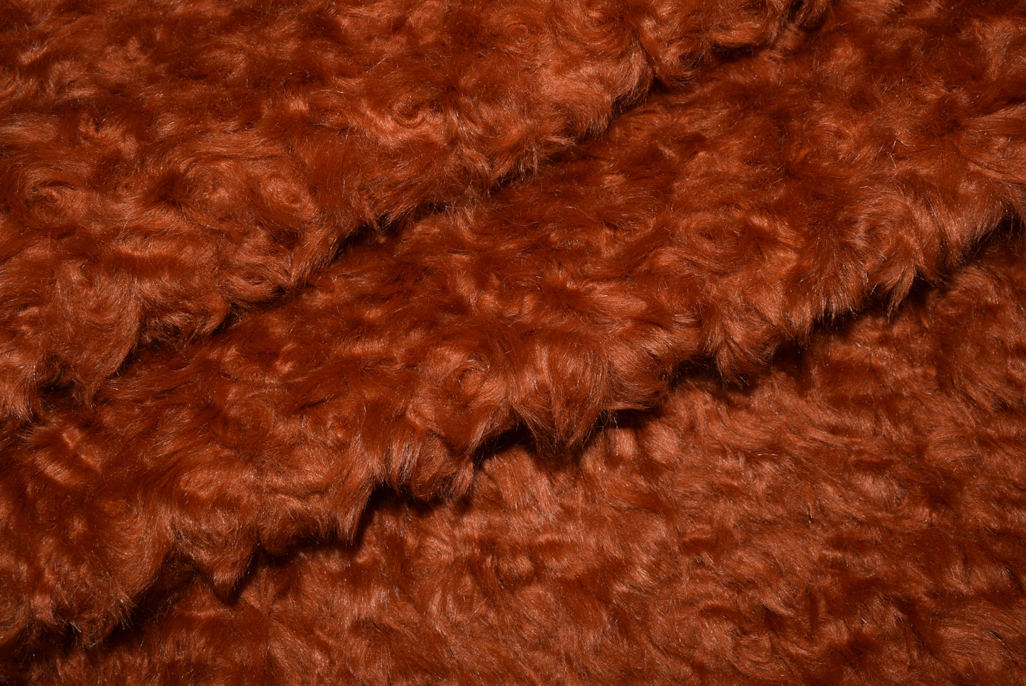 Curly Faux Fur - Rust